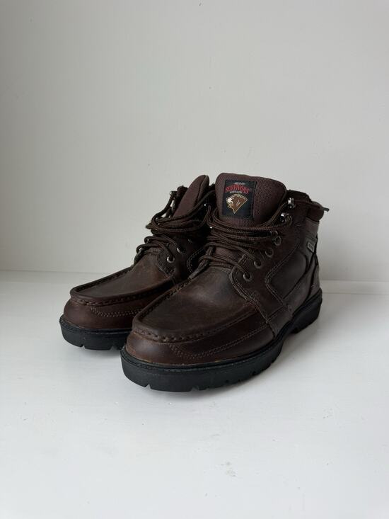 Herman Survivor Dover Mens Size 11 Work Boots Brown Leather Waterproof Safety